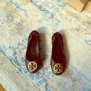 Tory Burch Brown Reva ballerina flats